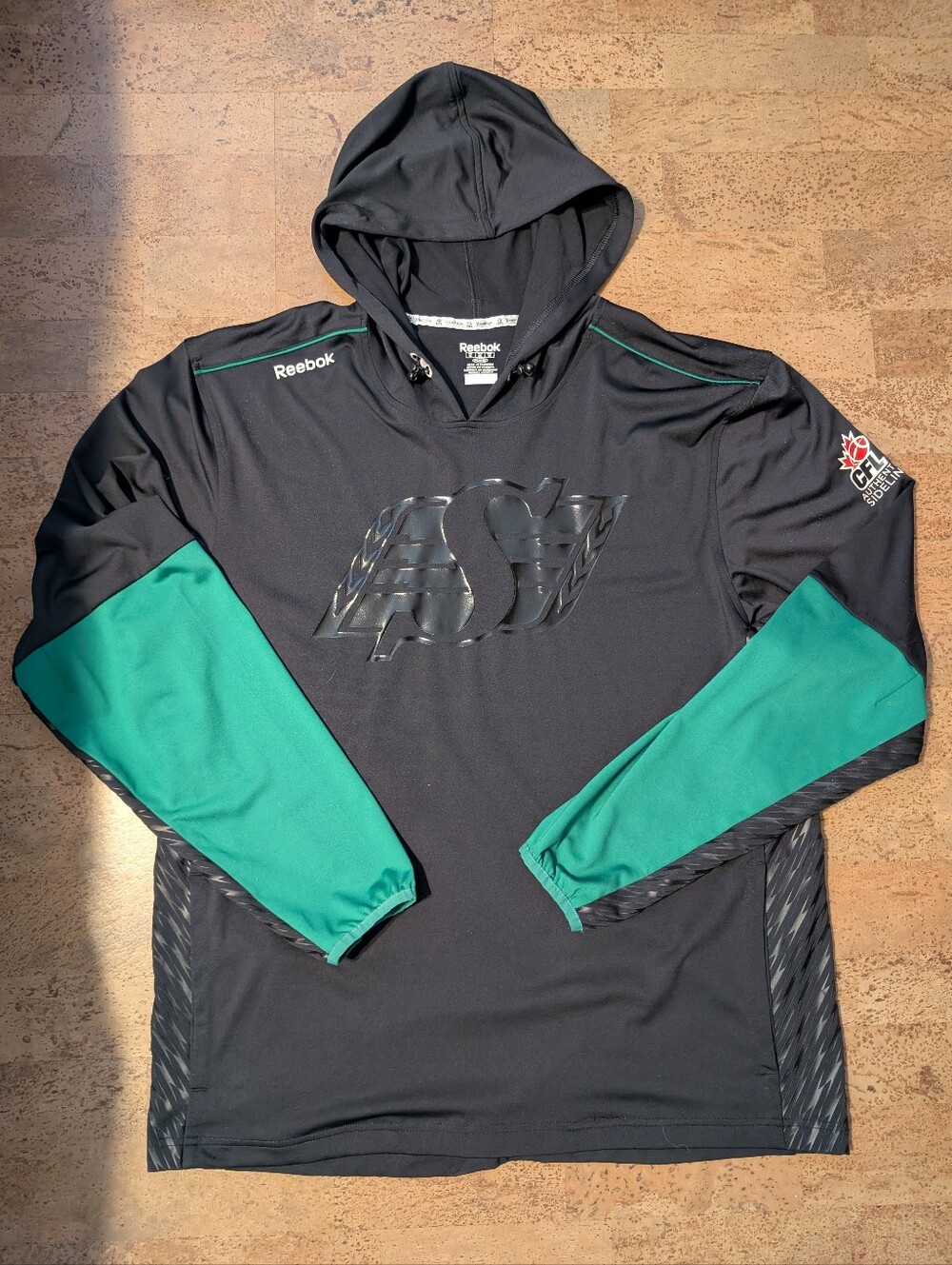 Saskatchewan Roughriders Reebok Sideline CFL Men's XL Hooded Sweatshirt Hoodie